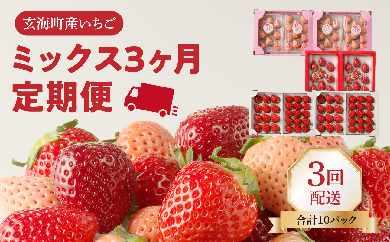 
            ★予約受付★杉山いちご農園 玄海町産いちご ミックス定期便DX
          