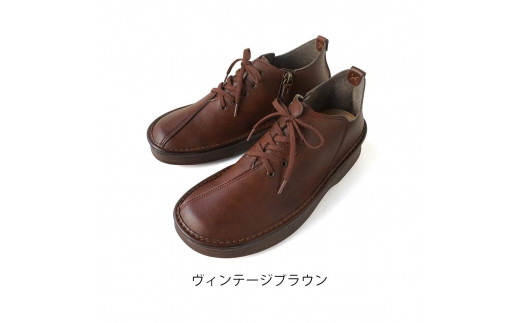 【職人手作り】　楽チンファスナー　日本製　ココット（COCOT)　23.5cm【ヴィンテージブラウン】