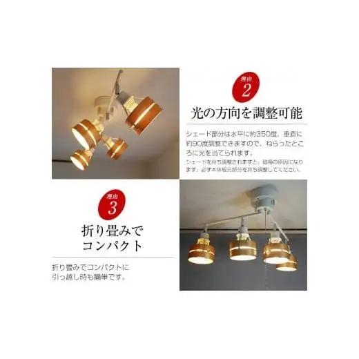 シーリングスポットライト プルスイッチ 天井照明 LED昼白色付属[678]