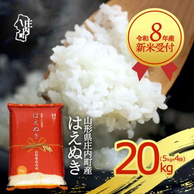 ふるさと納税 庄内町 【新米受付】R8年産 はえぬき 20kg【10月より順次発送】