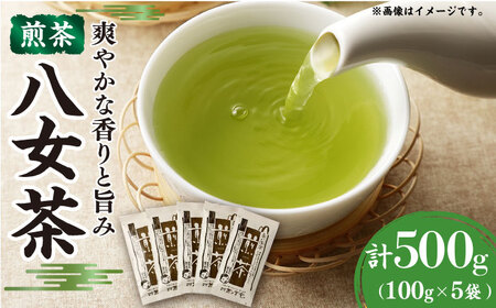 八女茶 煎茶5袋セット 合計500g  (100g×5袋)  / お茶 八女茶[AFBE002]