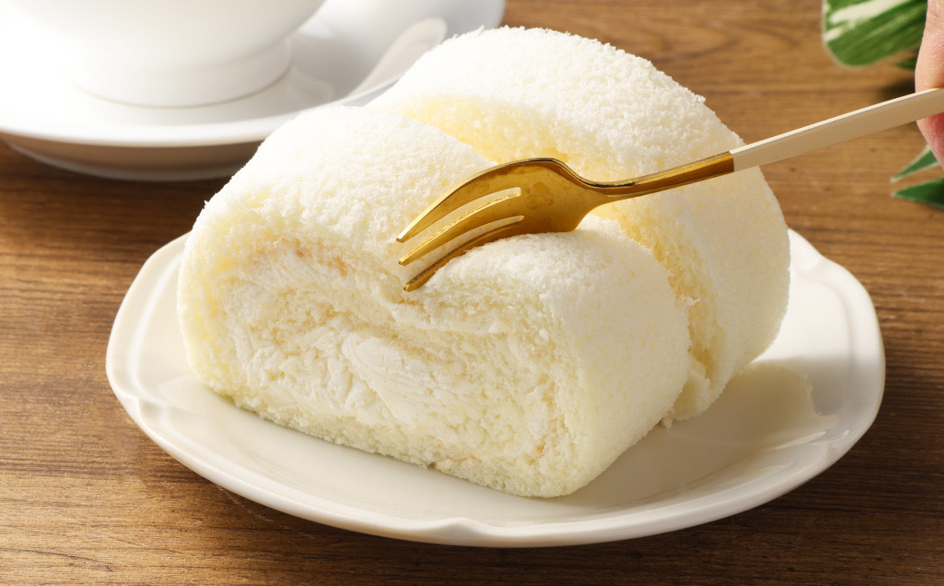 白壁ロール 2本 セット お菓子 菓子 スイーツ ロールケーキ ケーキ 冷凍 【えひめの町（超）推し！（内子町）】  （488）