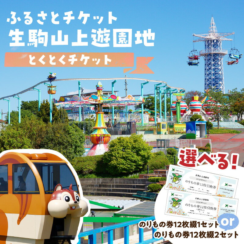 【ふるさと納税】【ふるさとチケット】生駒山上遊園地　とくとくチケット（のりもの券）遊園地 チケット 生駒山 山頂周辺 見晴らし 絶景 大阪平野 奈良盆地 観光 旅行 子供 奈良県 生駒市 送料無料