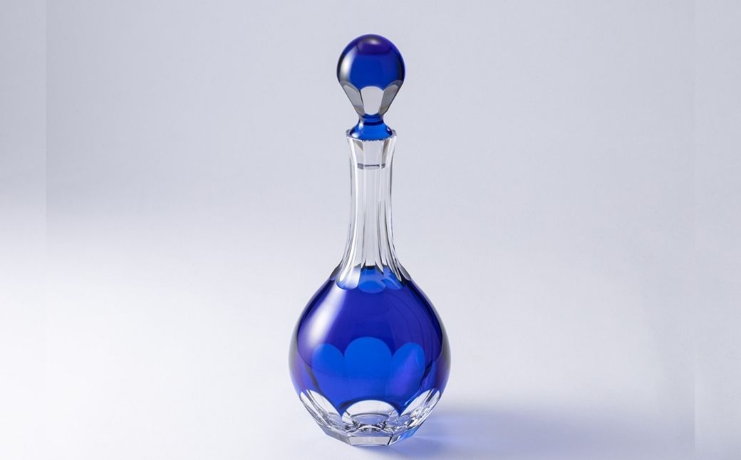 ロイヤルブルー デキャンター B210-72-CCB |  ワイン グラス キレイ 上品 お祝い プレゼント 記念日 ギフト ご褒美 オリジナル 日本土産 クリスタルガラス グラス コップ 伝統 日本