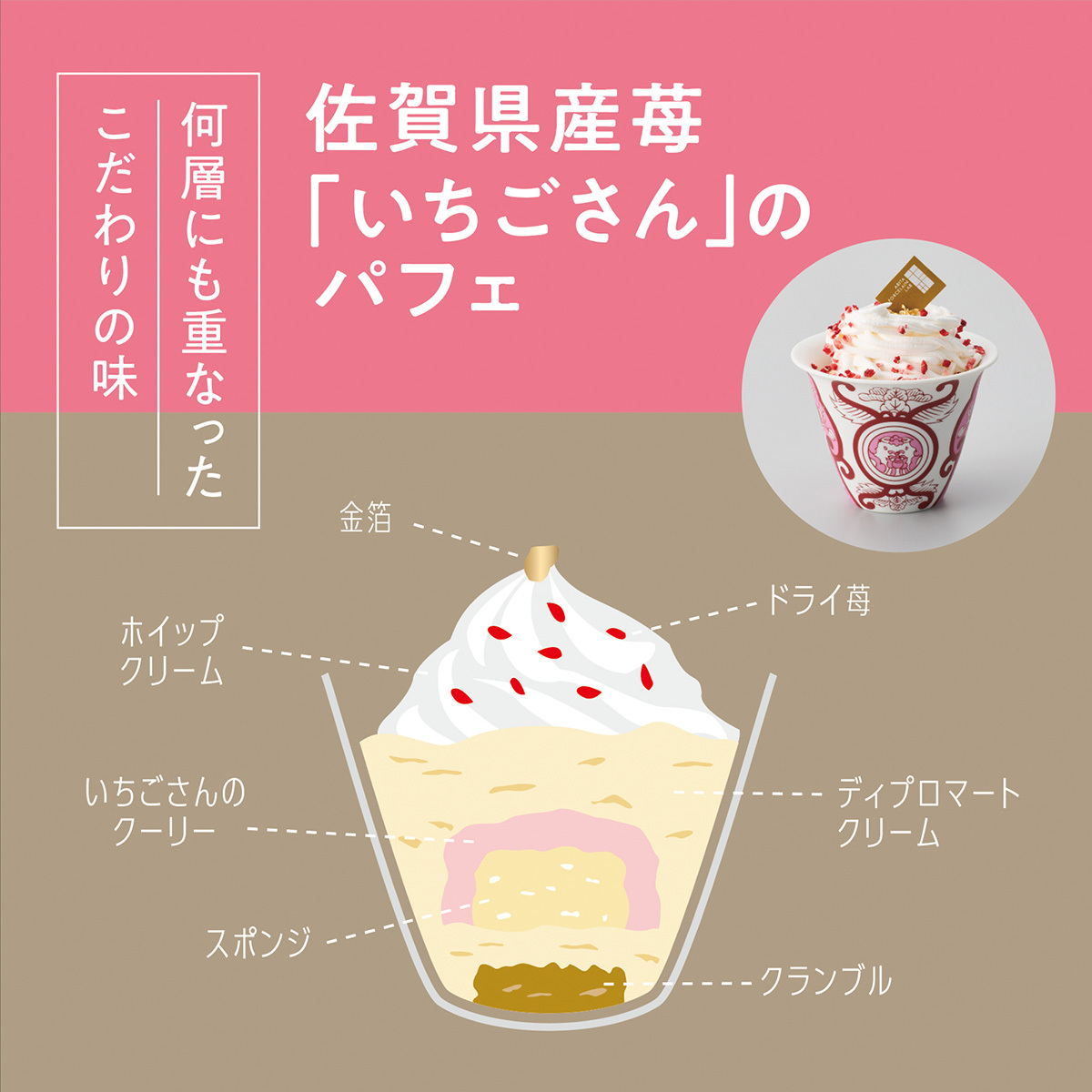 【ふるさと納税】有田焼 ミニパフェ 3種セット 「佐賀県産苺・有田町産金柑・佐賀県産抹茶」【アリタポーセリンラボ】佐賀県産苺 いちごさん 有田金柑 抹茶 チョコレート ギフト 食器 デザート 洋菓子 