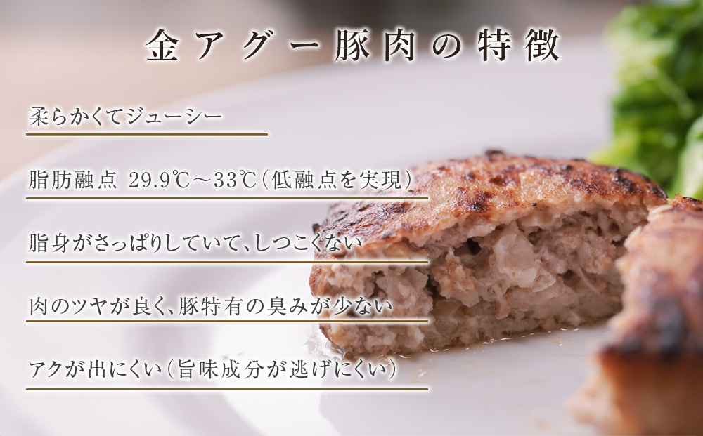 沖縄県産　金アグー　「ハンバーグ」　130g×9個セット_イメージ3