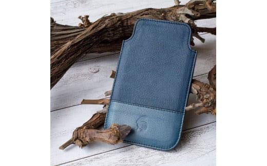 本革 藍染め iPodケース