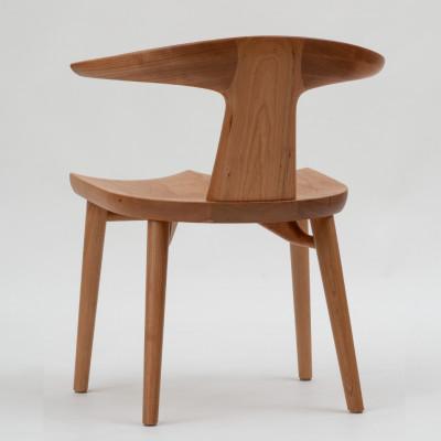 ふるさと納税 常陸大宮市 【家具蔵】アームチェア コルノ チェリー材 |  | 01