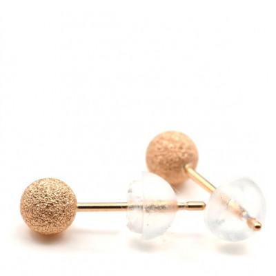 ふるさと納税 笛吹市 K18 PG フラッシュボールピアス　4ミリ　E316-R |  | 02