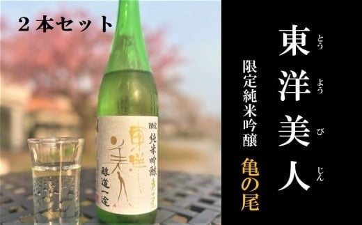 東洋美人　限定純米吟醸　醇道一途　亀の尾　２本セット【田布施地域交流館】C-33