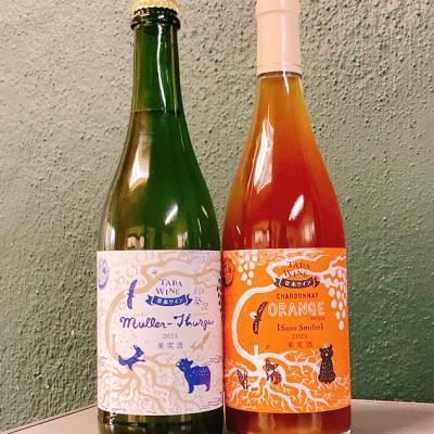 ふるさと納税 上富良野町 【酸化防止剤不使用】オレンジワイン&amp;微発泡白ワイン 多田ワイナリー