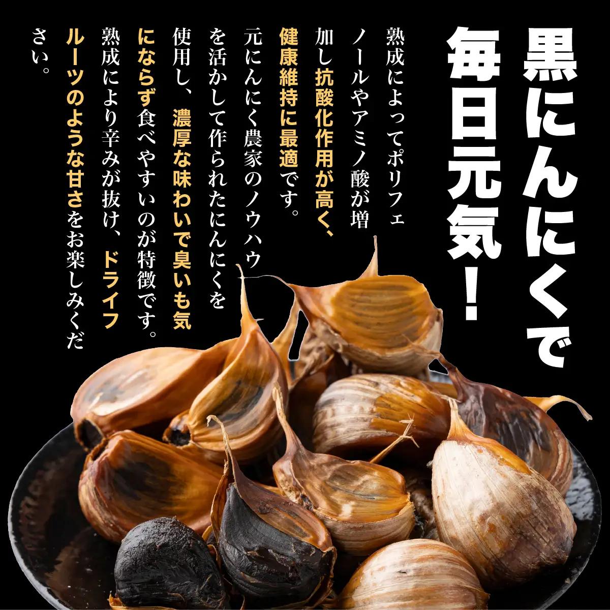⿊にんにく 500g×2パック 【国産 にんにく 新鮮 野菜 長期保存 健康 贈り物 ギフト 東北 青森県 七戸町 送料無料】【02402-0387】