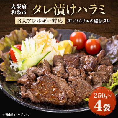 【ふるさと納税】タレ漬けハラミ 250g×4袋【配送不可地域：離島】【1554584】