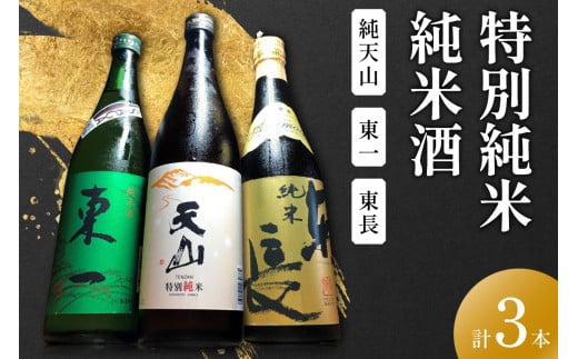The SAGA認定酒 特別純米純天山 東一純米酒 純米東長 計3本 039-D311
