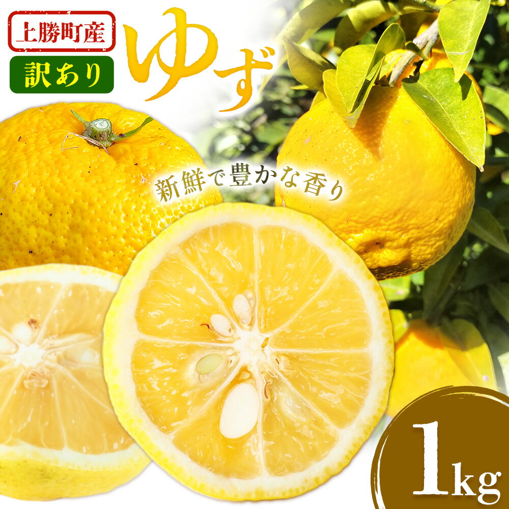 【ふるさと納税】訳あり 上勝町産 ゆず 1kg みつるファーム 《11月中旬-12月中旬頃出荷》徳島県 上勝町 ゆず 訳ありご家庭用 柑橘 ゆず味噌 ゆずピール ゆずシロップ ゆず風呂 送料無料