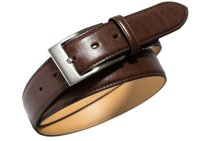 【スピード発送】本革ビジネスベルト35mm幅 ダークブラウン