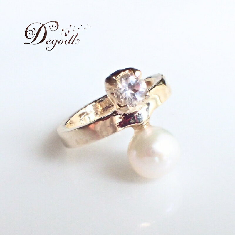 【ふるさと納税】Degodd デゴッド クリスタルパールイヤーカフ イヤーカフ アクセサリー レディースアクセサリー パールアクセサリー ギフト おしゃれ