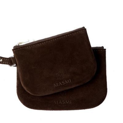 ふるさと納税 豊岡市 豊岡財布 Round feel Pouch MESP12 カフェノワール |  | 01