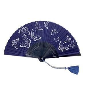 扇子 阿波藍染 徳島伝統工芸 【蝶】