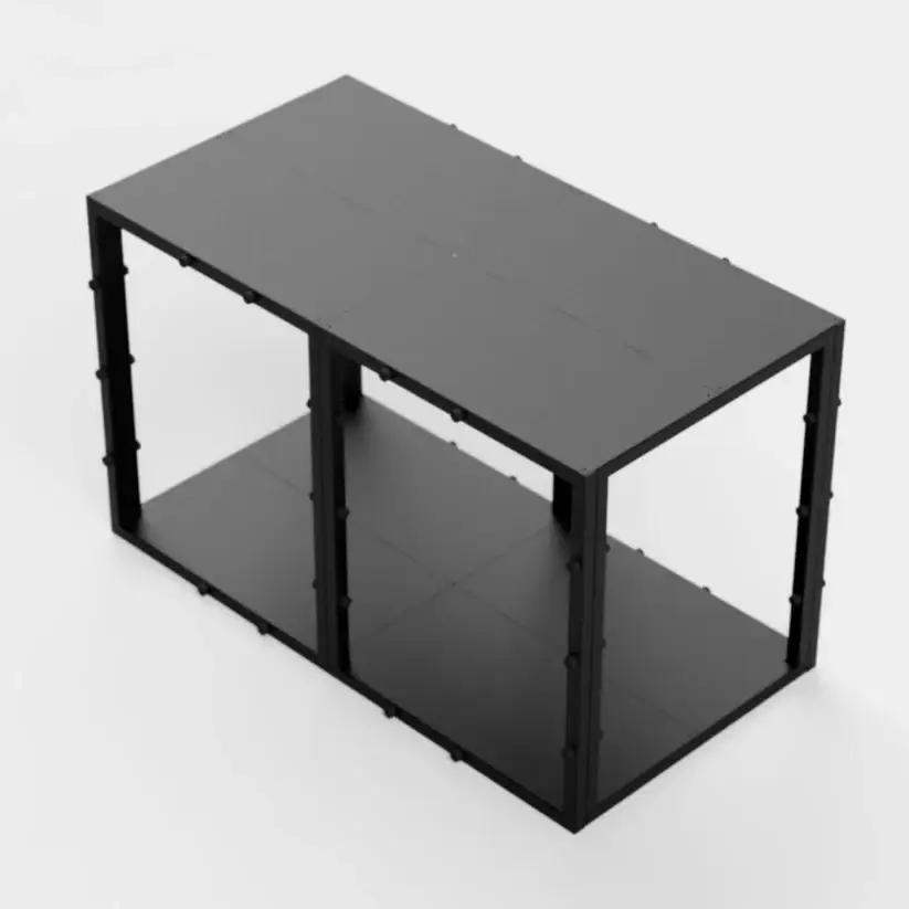 家がつぶれても命を守る家具。耐震シェルターベッド 『TETUNOMA（鉄の間）』ダブルサイズ白　nis006