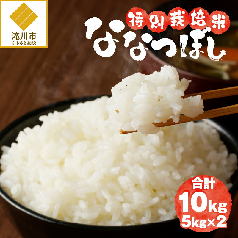 【ふるさと納税】《令和7年産》特別栽培米ななつぼし 10kg | 16年連続特A ブランド米 白米 精米 米 お米 こめ 減農薬 単一原料米 ご飯 贈答 ギフト 北海道米 北海道 滝川市