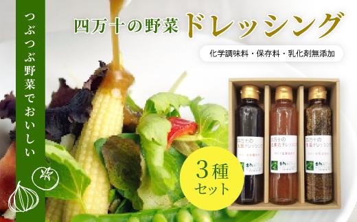 つぶつぶ 野菜 で おいしい 四万十の野菜 ドレッシング 3種 セット（とまと・玉葱・生姜） サラダ 調味料 ベジタブル ギフト お中元 お歳暮 贈答 高知 四万十 しまんと 【 化学調味料 保存料 乳化剤 無添加 】 26-0037