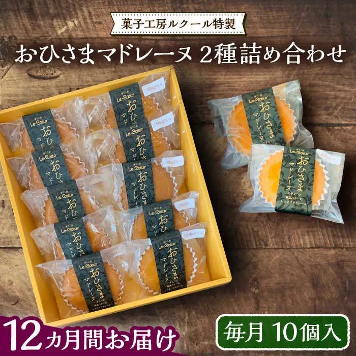 【全12回定期便】おひさまマドレーヌ 10個 詰め合わせ (おひさまマドレーヌ5個 三毛門かぼちゃマドレーヌ5個)[VBI026] お菓子 菓子 詰め合わせ 洋菓子