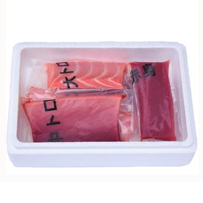 ふるさと納税 高野町 【年末12/26〜30発送予定】和歌山県串本産　本マグロ(養殖)トロ&赤身セット　500g(冷凍) |  | 01