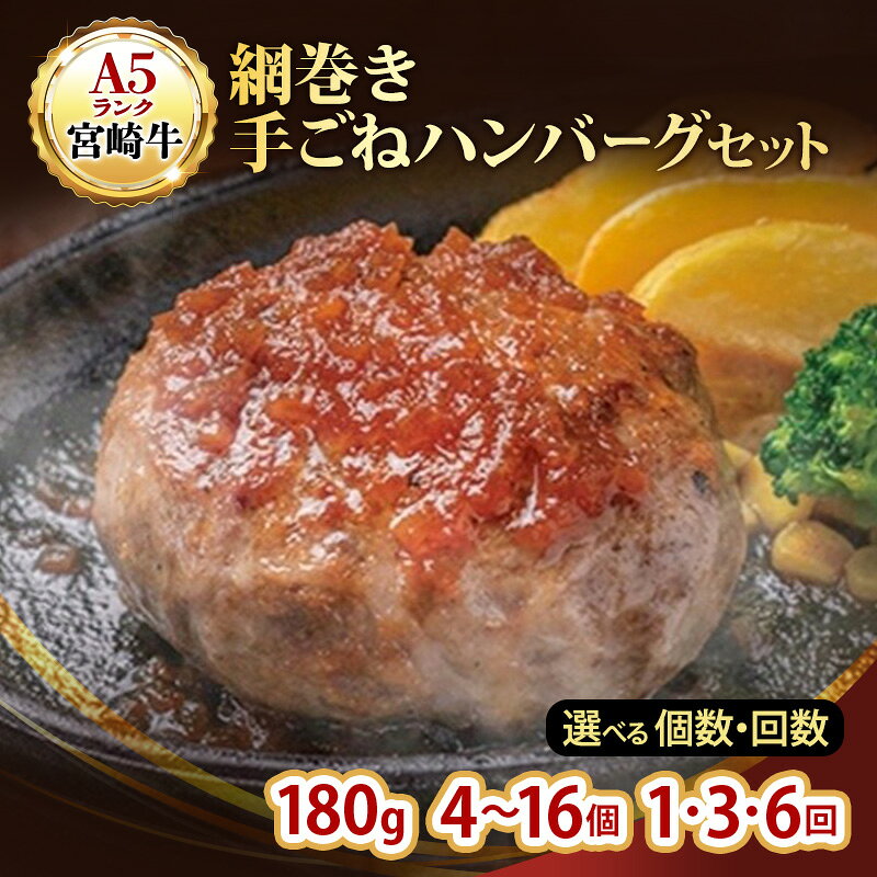 【ふるさと納税】ハンバーグ A5ランク 宮崎牛 選べる セット 国産 冷凍ハンバーグ 工場直売 惣菜 食品