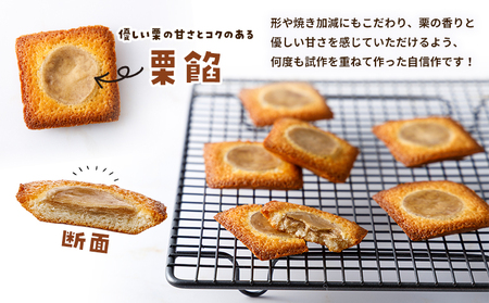 ＜栗バターフィナンシェ 6個セット＞ 1箱6個入り 選べる 栗 くり 栗餡 マロン フィナンシェ 焼き菓子 お菓子 洋菓子 スイーツ 贅沢 ご褒美 ギフト 個包装 手土産 メニークエスト 愛媛県 西予