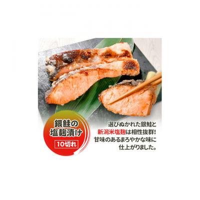 ふるさと納税 新潟市 銀鮭塩麹漬け 10切 新潟 [54070422]