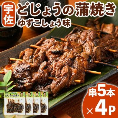 ふるさと納税 宇佐市 どじょうの蒲焼き 柚子こしょう味 (串5本×4P) 【102200701】【観光館　文福】
