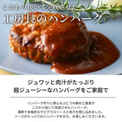 ぶどうの樹の自家製デミグラスハンバーグ(5個)セット【冷凍】【配送不可地域：離島】