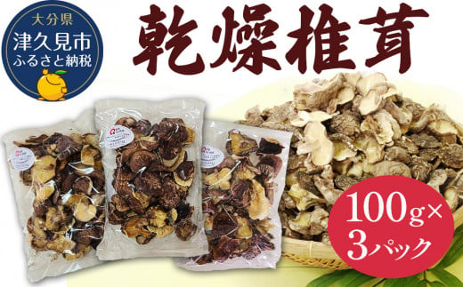 乾燥椎茸 訳あり 椎茸100g×3パック 乾しいたけ 干し椎茸 干ししいたけ 乾燥しいたけ 干しシイタケ 原木 大分県産 九州産 津久見市