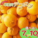 【ふるさと納税】 【訳あり】 ちょこっと訳あり 不知火 デコポン 約7kg・10kg【ご家庭用】 ＼光センサー選別／ ※2025年2月中旬～4月中旬に順次発送予定（お届け日指定不可） ワケあり ワケアリ みかん オレンジ