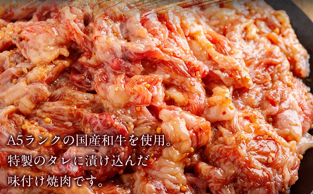 【3か月定期便】国産和牛味つき焼肉用 750g (250g×3) MROBM014