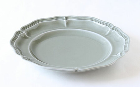 【波佐見焼】ombre de fleur プレートL ロイヤルグレー 2枚セット 食器 皿【翔芳窯】[FE365]