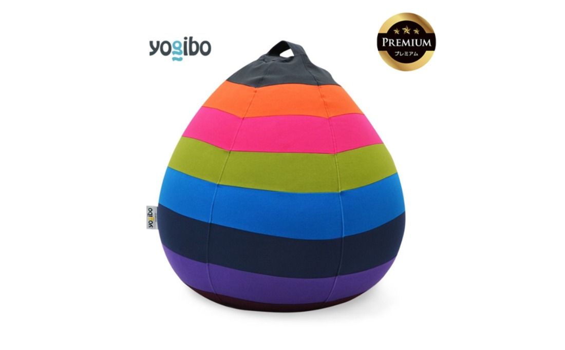 Yogibo Drop Rainbow Premium（ヨギボー ドロップ レインボー プレミアム）＜ブライト＞-[G778-2]