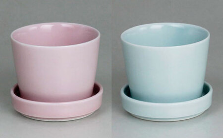 【波佐見焼】 ミニ植木鉢 カラー 6色セット 【Cheer house】[AC293]