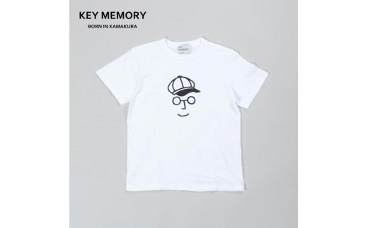 《0》【KEYMEMORY 鎌倉】キャスケットイラストTシャツ WHITE