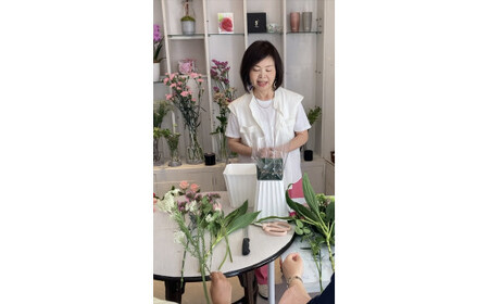 生花BOXアレンジ体験レッスン 【 フラワーアレンジメント 体験 チケット 神奈川県 小田原市 】