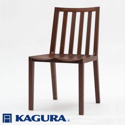 ふるさと納税 常陸大宮市 【家具蔵】チェア ストライプウッドシート ウォールナット材