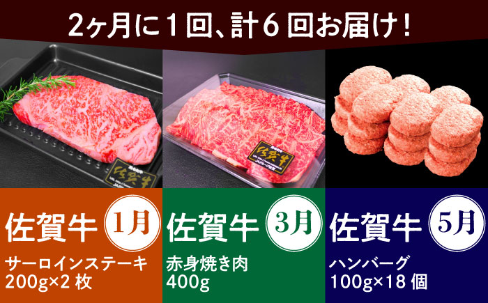 【奇数月発送】佐賀牛リッチセレクション定期便【多久精肉店】 [HCX006]