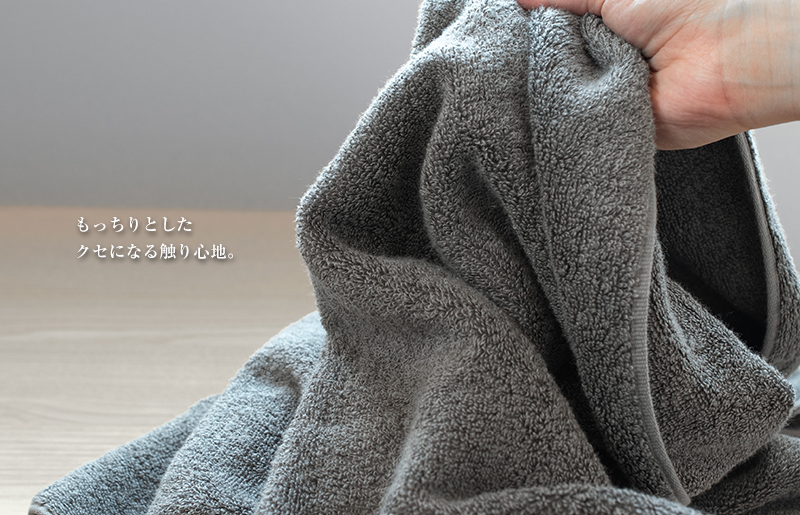 Jovia ジョヴィア バスタオル 2枚（ネイビー、チャコール）【日本製 泉州タオル 吸水 日用品 たおる ロングヘア】 G2854