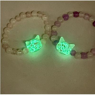 ふるさと納税 奈良市 光る猫玉とアメジストのブレスレット(キッズサイズ) |  | 03