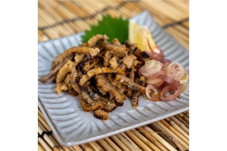 B179-11 芦北産鱧（ハモ）の皮（100ｇ×4）炭火焼