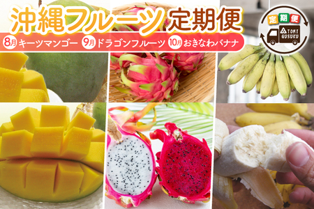 【2026年8月より順次発送】【全3回】 沖縄フルーツ定期便(8・9・10月コース) (AC017)