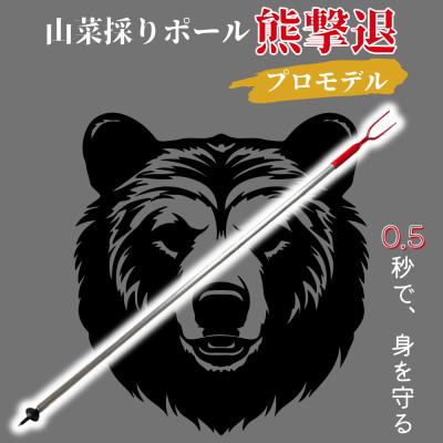 ふるさと納税 岩泉町 山菜採りポール熊撃退 プロモデル(牛皮カバー付き)170cm