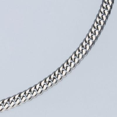 ふるさと納税 魚津市 Pt850 ダブル六面喜平ネックレス 60cm-30g造幣局検定マーク入り