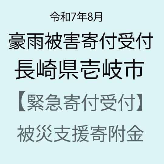 【ふるさと納税】【令和7年8月豪雨被害支援緊急寄附受付】長崎県壱岐市災害応援寄附金（返礼品はありません）